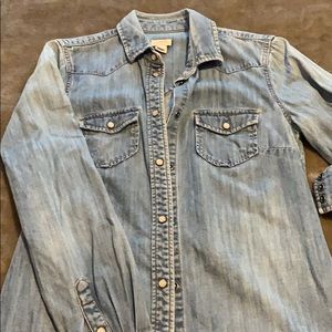 XXS J.Crew chambray shirt.